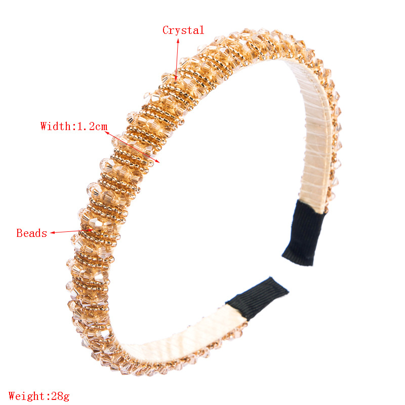 Wholesale Color Crystal Fine Side Hairband Nihaojewelry display picture 19