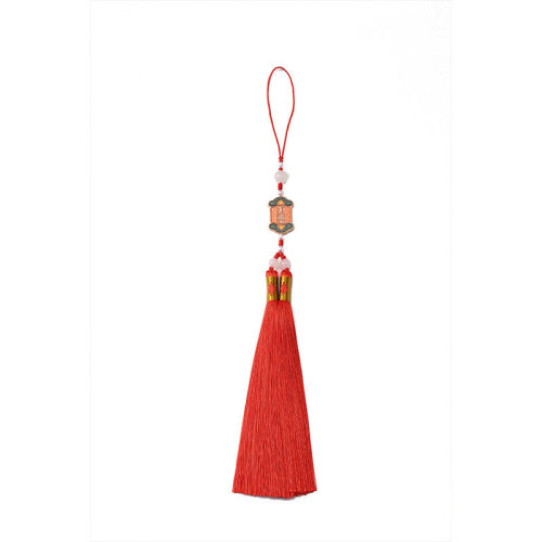 Auspicious Ruyi Tassel Tassel 30CM Long Back Cloud Pendant Double Feng Zi Tassel Pendant Wholesale Car Pendant