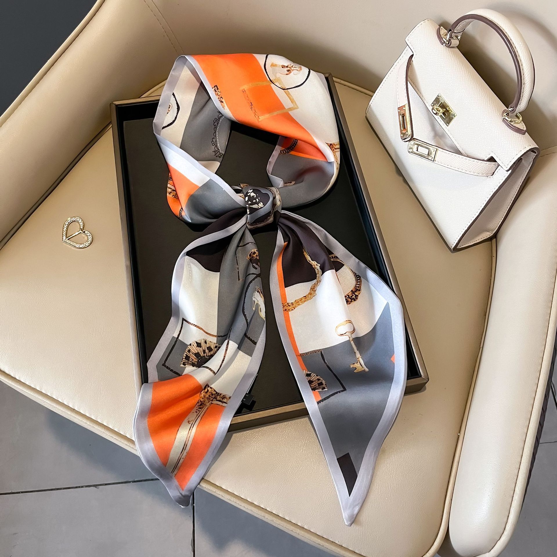 Nuevo caju pequeño cinturón de bufandas onduladas caju multifuncional cinturón de pelo de alta calidad bufandas profesionales