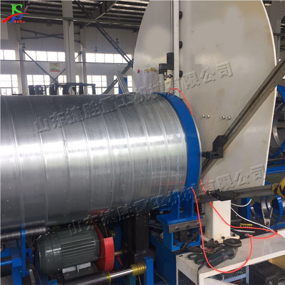 Máquina de tubería de aire espiral totalmente automática máquina de producción de tubería de suministro de aire de acero inoxidable ventilación de escape de humo máquina de bobina de chapa metálica