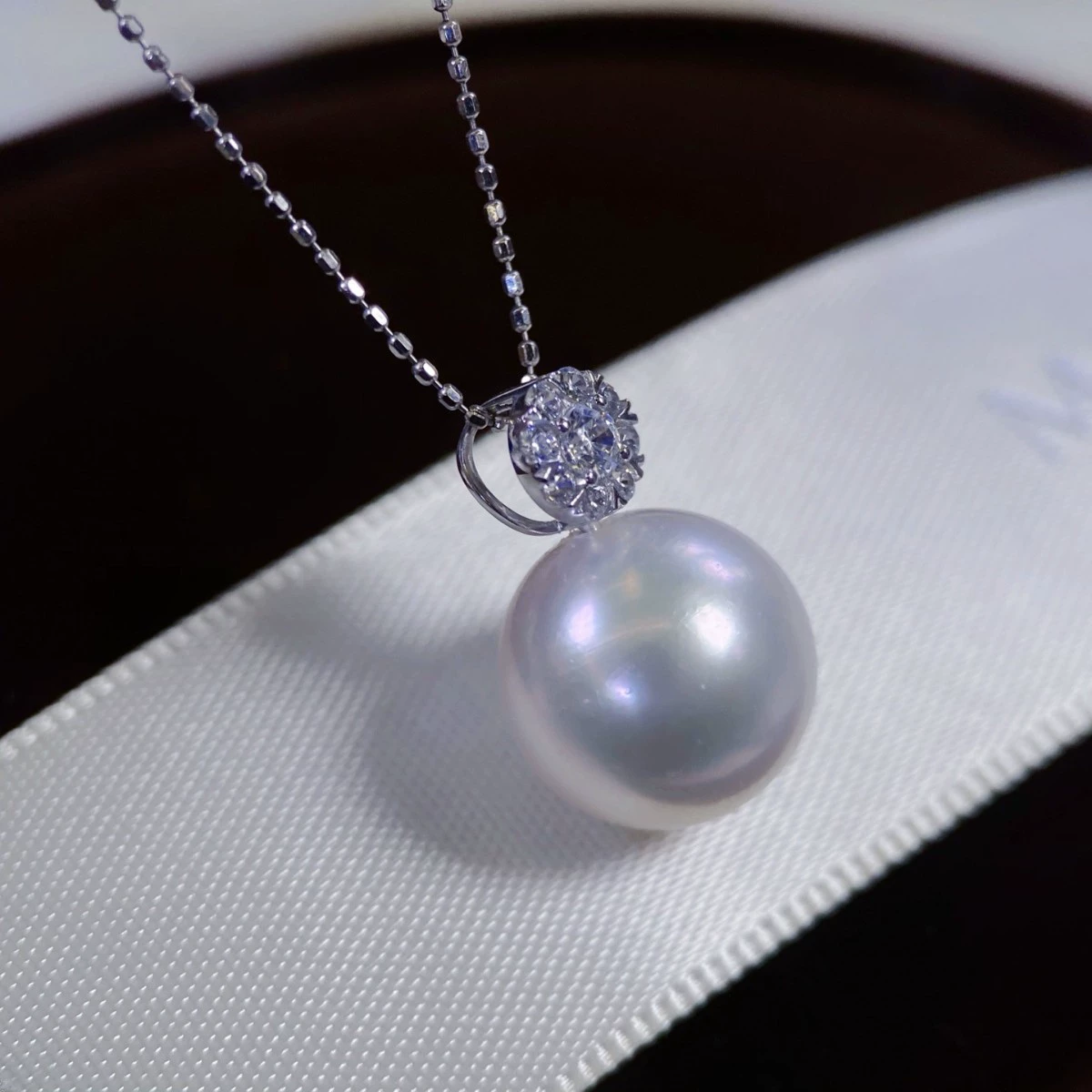 Аксессуары Platinum Pt900, простой повседневный кулон, инкрустированные цирконом, эталонные бусины 12–13 мм, в комплект не входят