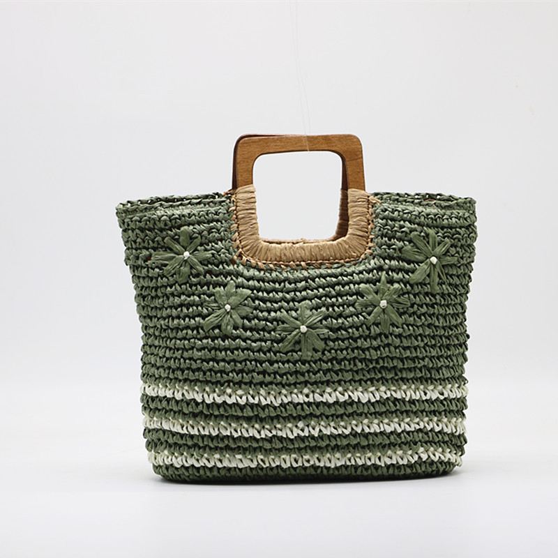 719g Weight Zipper Closure Type Top Handle Strap Type Straw Bag Bags Type Casual Occasion Straw Material Color Block Pattern Spring&Summer Season Women's Gender Vacation Style Square Shape Medium Size Women's Medium Straw Color Block Vacation Square Zipper Straw Bag 6