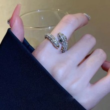 戒指女小众设计高级感蛇形戒子时尚个性轻奢复古尾戒食指戒指环夏