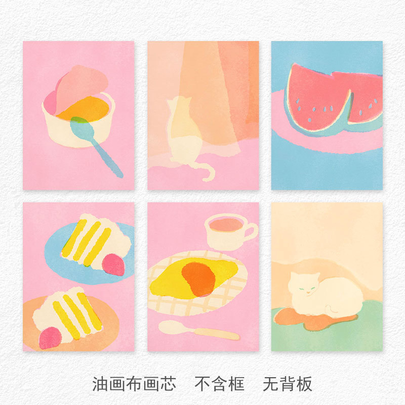 Korean-style Instagram-inspired cartoon cat poster, featuring a youthful, artistic, and minimalist design, perfect for decoration and with replaceable artwork Korean-style Instagram-inspired cartoon cat poster, featuring a youthful, artistic, and minimalist design, perfect for decoration and with replaceable artwork