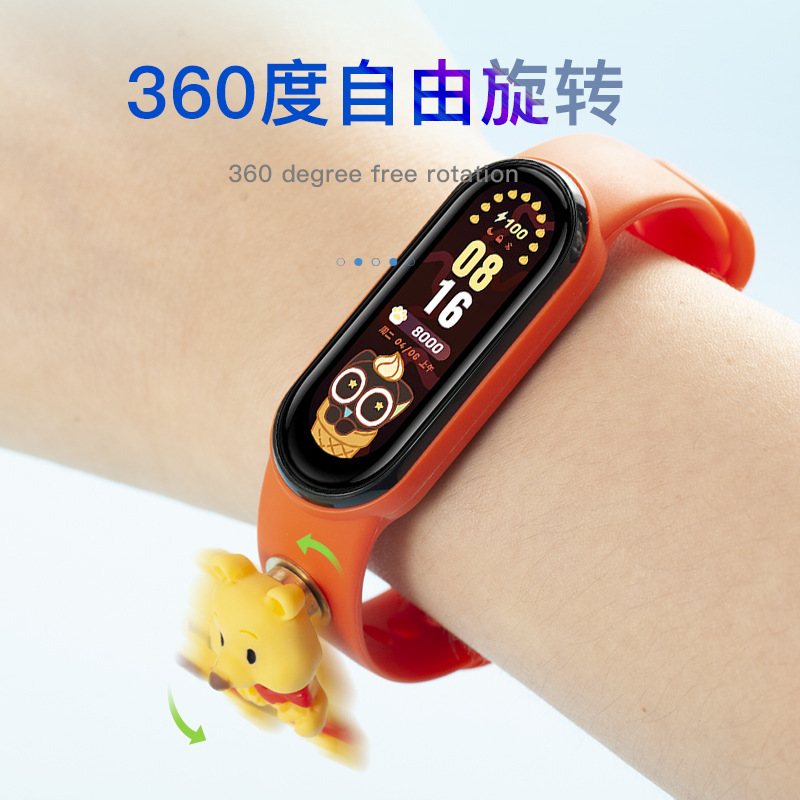 Millet bracelet strap for millet bracelet 4 Generation 5 Generation 6 generation Universal rotating cartoon strap factory direct