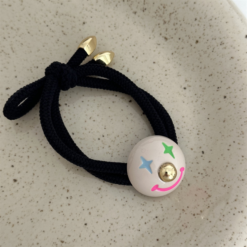 Buntes Clown Haarband Für Damen Für Hohen Pferdeschwanz Elastisch_voghion.com