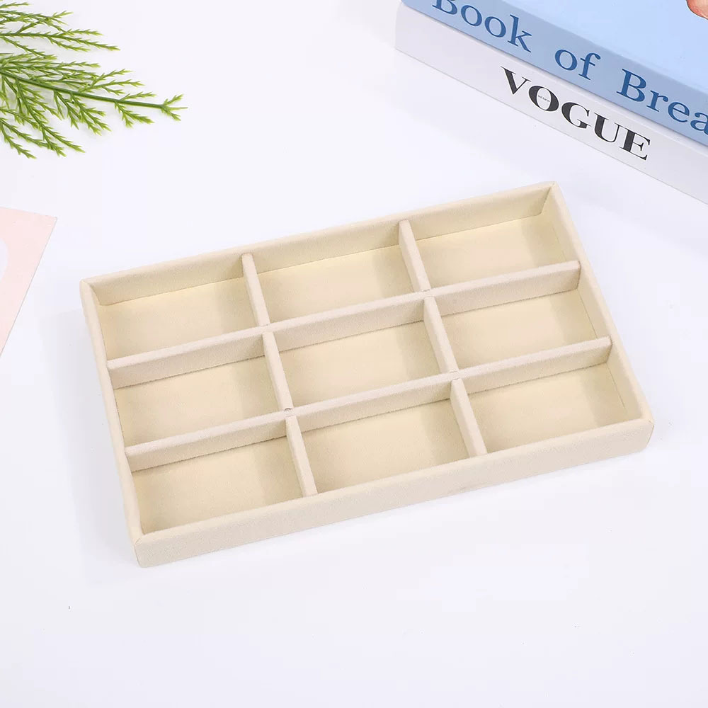 Muestra de joyería negra de alta calidad de tela de vello para ver paletas de joyería caja de almacenamiento collar de joyería anillo bandeja de visualización image 53