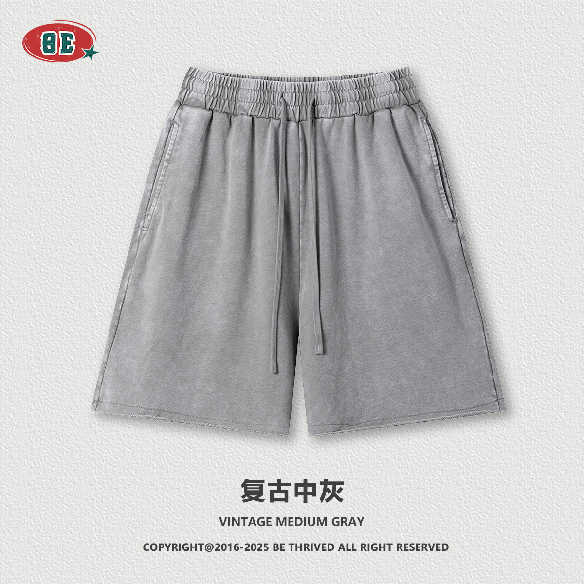 Be Hombres| 2025 verano americano retro transfronterizo flocos de nieve doblados pantalones cortos de mangas cortas de dos piezas con camisetas pesadas para hombres
