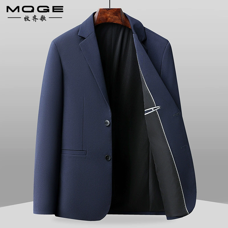 Высокое качество спот мужской повседневный костюм куртка повседневная безожжение против морщин