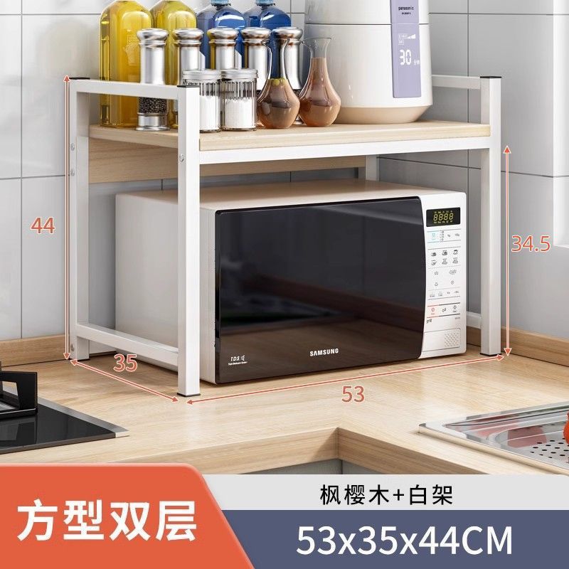 Cocina multifuncional horno de microondas estante de escritorio horno arroz cocina de escritorio estante de almacenamiento para artículos domésticos