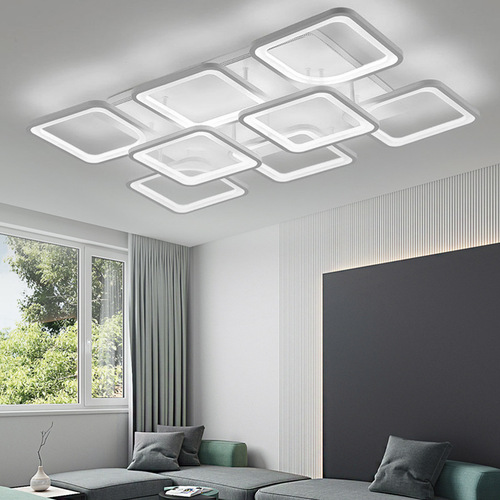 Acrylic LED Ceiling Lamp for Bedroom, Smart Square Living Room Lamp, Modern Minimalist Study Room and Restaurant Lamp, Cross-Border Lighting