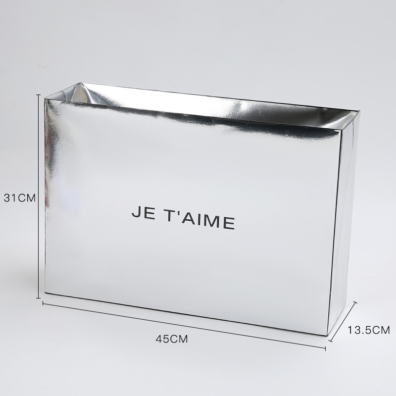 Bolsa de embalaje de flores transparente bolso trapezoidal cuadrado bolso de mango largo ramo de embalaje caja de regalo material de la tienda de flores