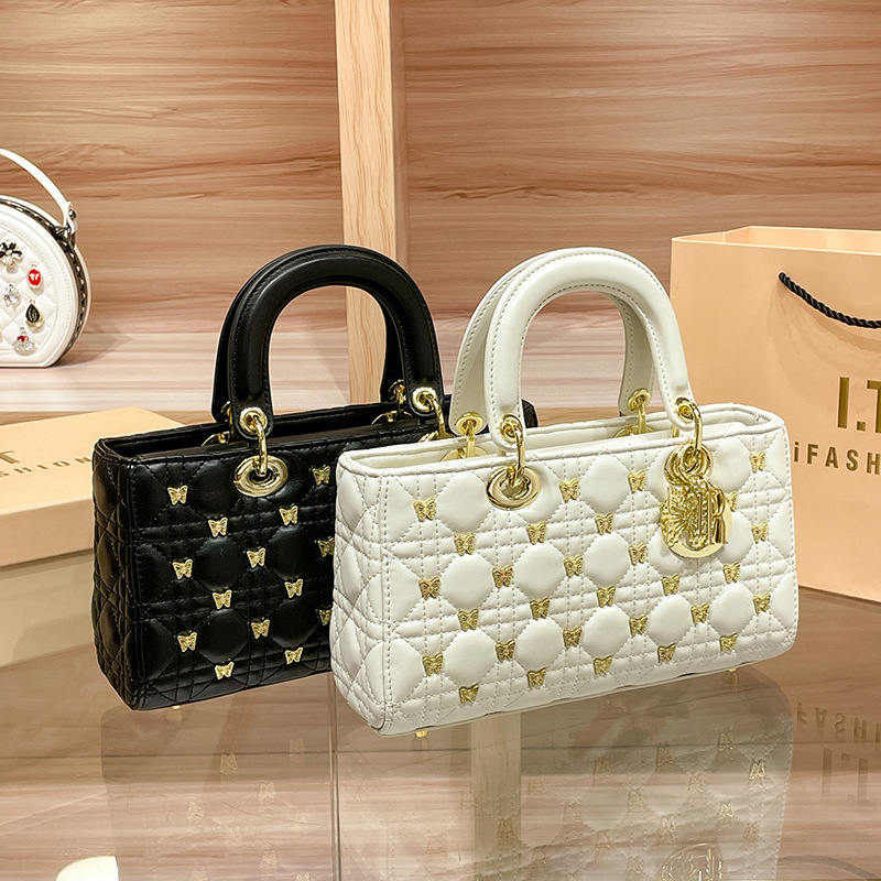Vera pelle di lusso originale di fascia alta borsa da donna perla borsa a mano nuovo prodotto pelle di pecora a mano/a tracolla Dimensioni: 27 * 9 * 15 cm_voghion.com