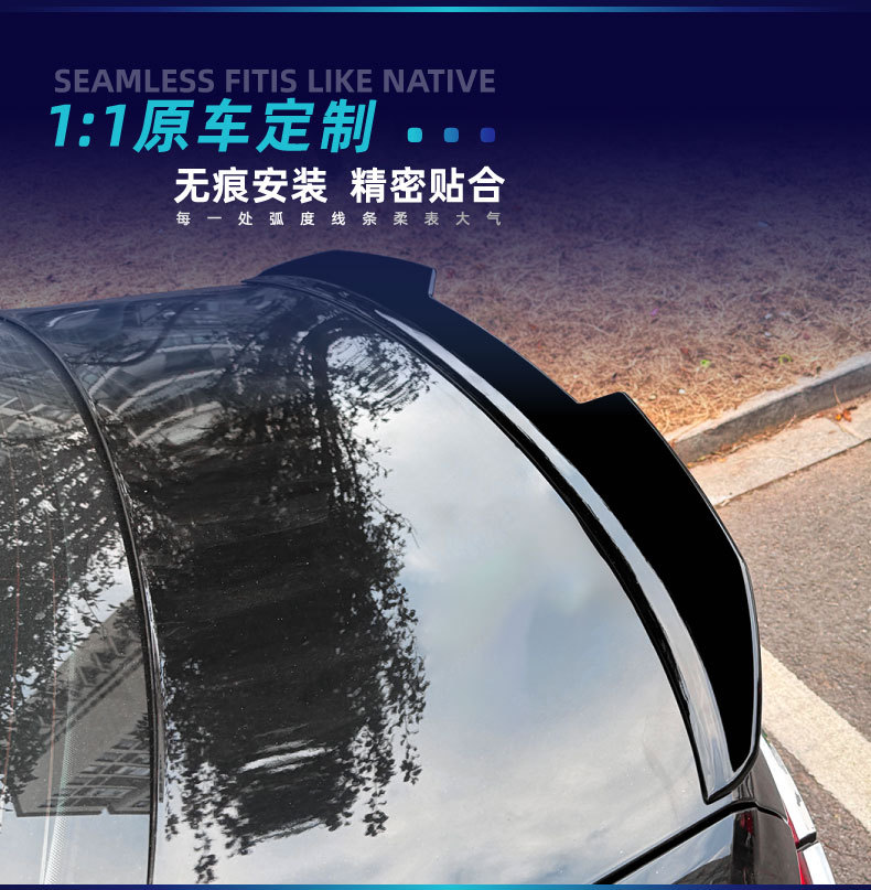 Suitable for Audi A6 S6 C8 2018-2025 PSM model rear spoiler, top spoiler, fixed wing, spoiler, cross-border modification