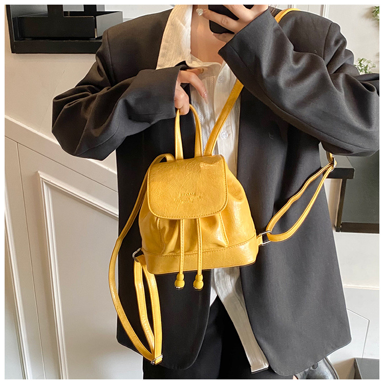 Simple, versatile and niche design women's backpack 2025 new trendy casual small backpack, fashionable travel small schoolbag undefined