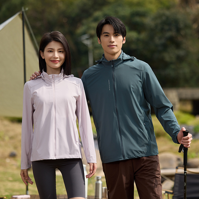 Summer Style Upf50+ Cardigan Sun Protection Clothing for Couples, Travel Fishing Ice Silk Sun Protection Clothing for Men and Women