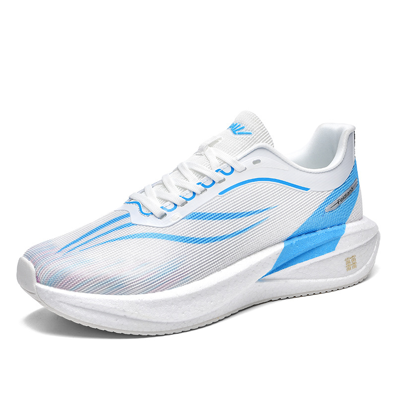 Nuevos juveniles de placa de carbono para correr carreras de velocidad de prueba física de entrenamiento de maratón profesional para hombres zapatos deportivos para correr