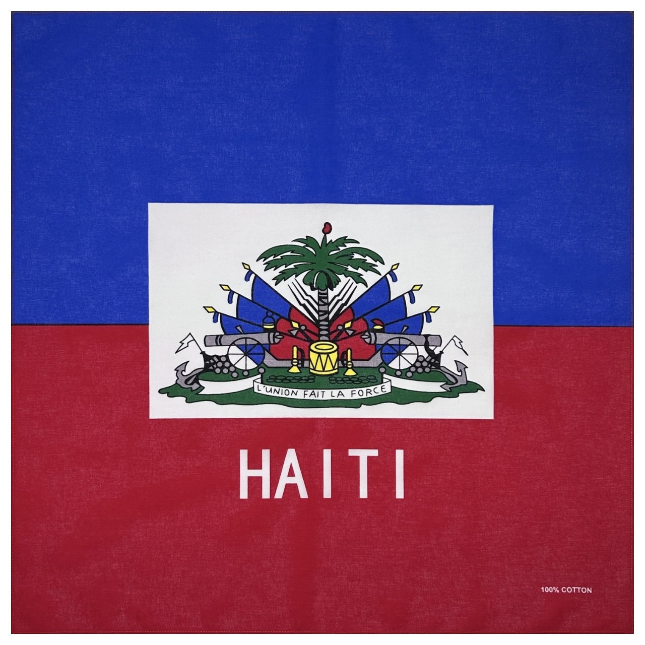 55*55cm Pure Cotton Square Scarf with Various National Flags, Outdoor Cycling Headscarf, Factory Direct Wholesale