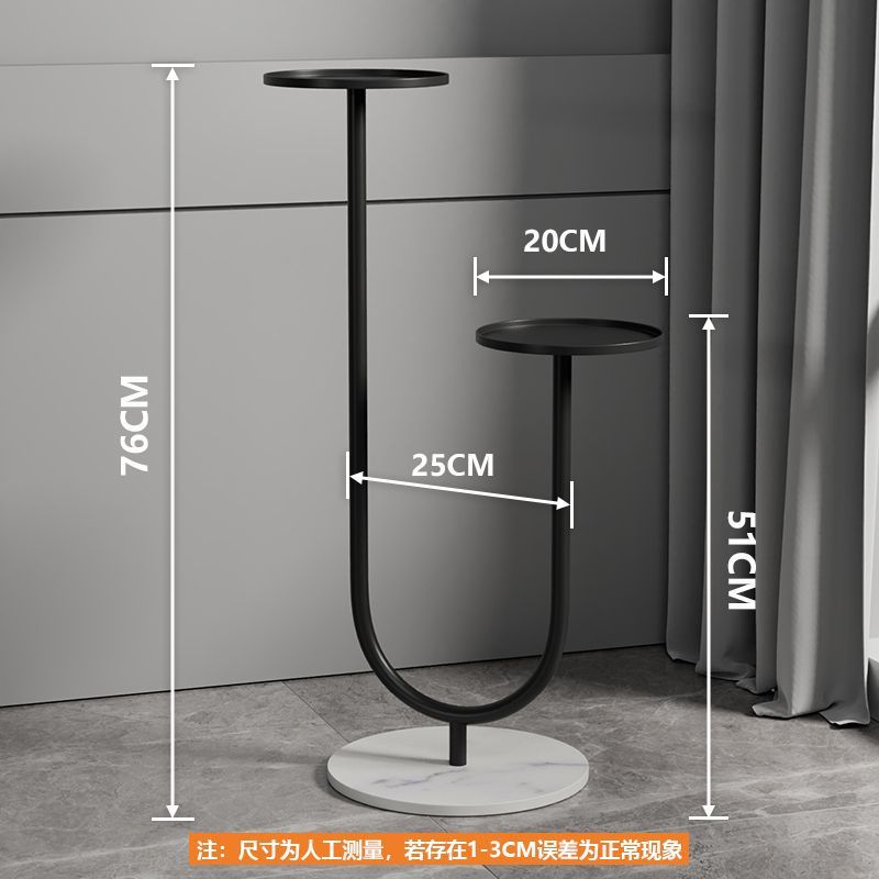 2단 꽃꽂이/블랙스탠드/설산백암판