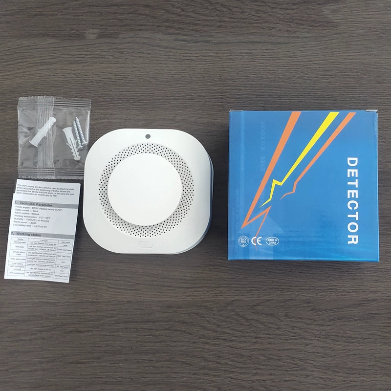 Детектор дыма, датчик пожарной сигнализации обнаружения дыма, потолочная беспроводная сетевая сигнализация дыма