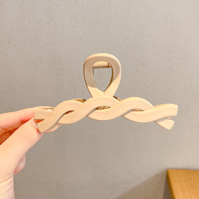 Gran tiburón clip leche serie café clip de pelo mujer cabeza espalda temperamento simple pelo agarre horquilla moda pelo accesorios al por mayor