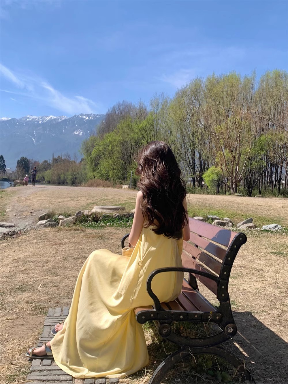 Yellow summer dress