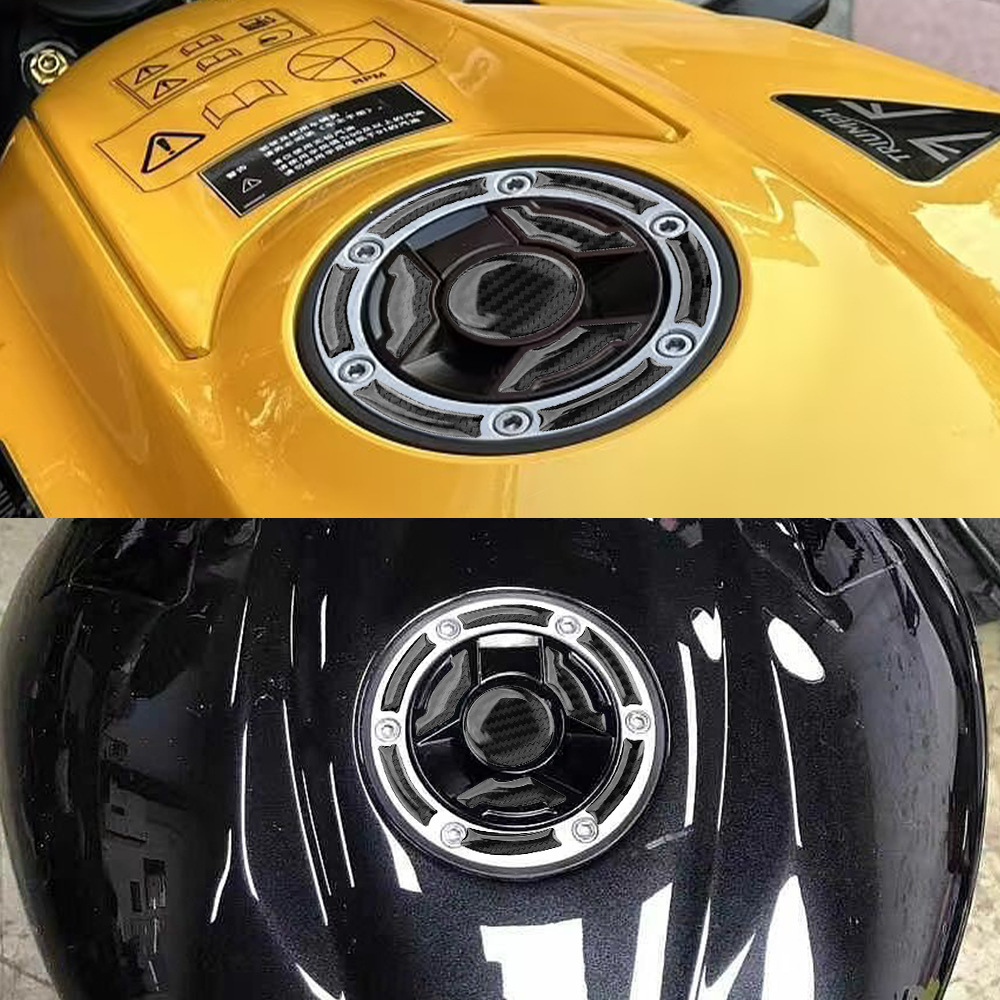 Triumph Street Triple 765 RS 2023 pegatinas de goteo de fibra de carbono para motocicletas