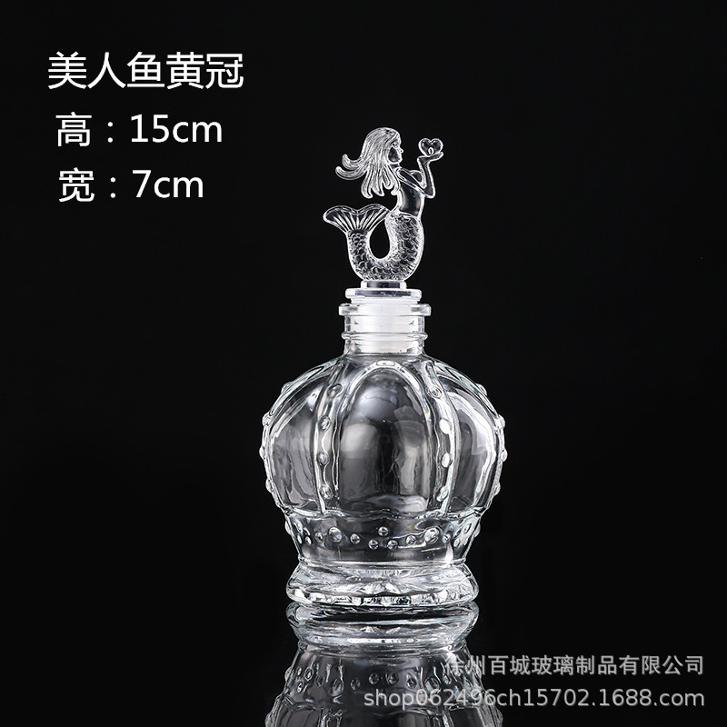 Envío gratuito creativo DIY botella de océano transparente botella de vidrio de corcho botella de deriva botella de arco iris deseando botella estrella material