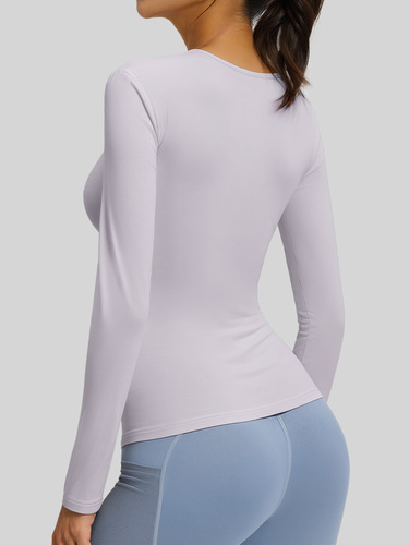 Poly Hall Autumn Collection Slimming Bodycon Bare Sensation Sports Yoga Pilates Fitness Yoga Top