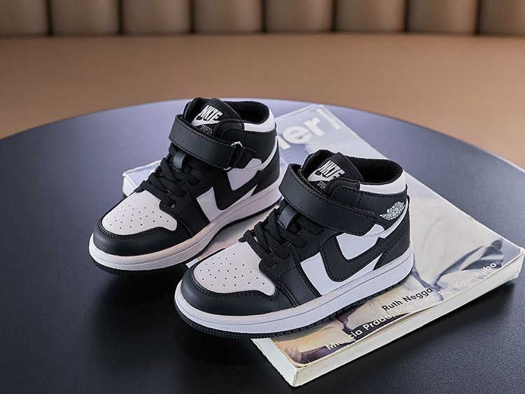 Barnskor 2023 höst och vinter nya barnbasketskor mode trend pojkar casual skor flickor höga toppar_voghion.com