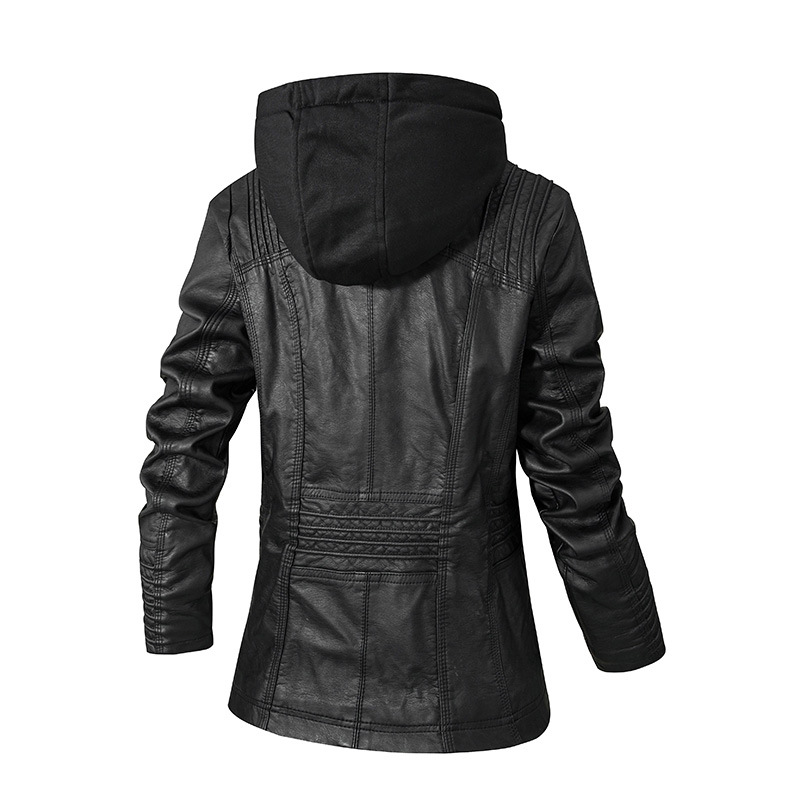 Amazon Europa y América de manga larga chaqueta de cuero de hombre chaqueta de cuero pu chaqueta de cuero de hombre chaqueta de locomotora de hombre chaqueta