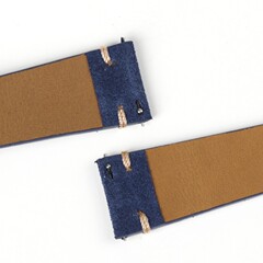 熱銷新款絨面麂皮錶帶適用華為三星 快拆小蠻腰真皮手腕帶20/22mm