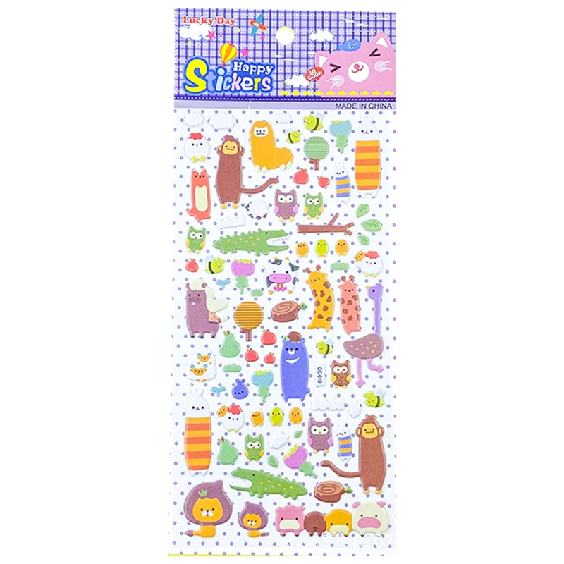 Award for kindergarten, children's three dimensional sticker, cute dinosaur for dressing up, in 3d format, Korean style, factory direct supply