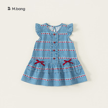 宥宝童装韩版女童连衣裙新款夏女宝小飞袖裙儿童裙子夏季宝宝童装