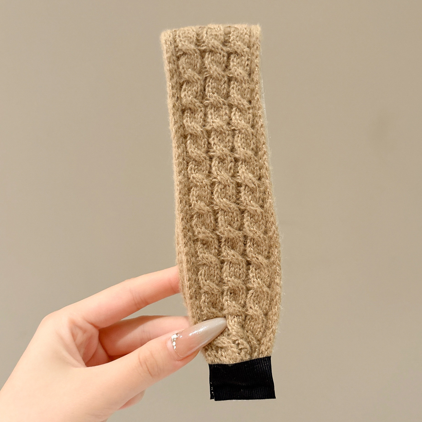 Fijación de lana de punto de peluche pegatinas de cabello Velcro postos de lavado de la cara correa de cabello para mujeres acabado de cabello pegatinas de artefactos