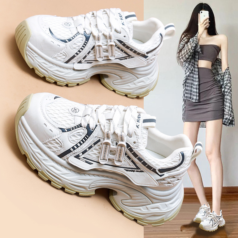 网红爆款老爹鞋女2025秋冬季新款厚底子高颜值休闲百搭运动女鞋潮|undefined