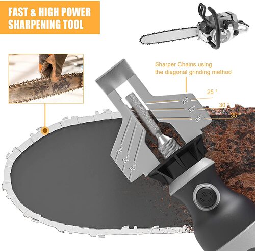 Cordless chainsaw sharpener, rechargeable grinder, chain saw, chain grinder, electric chain grinder, polishing tool