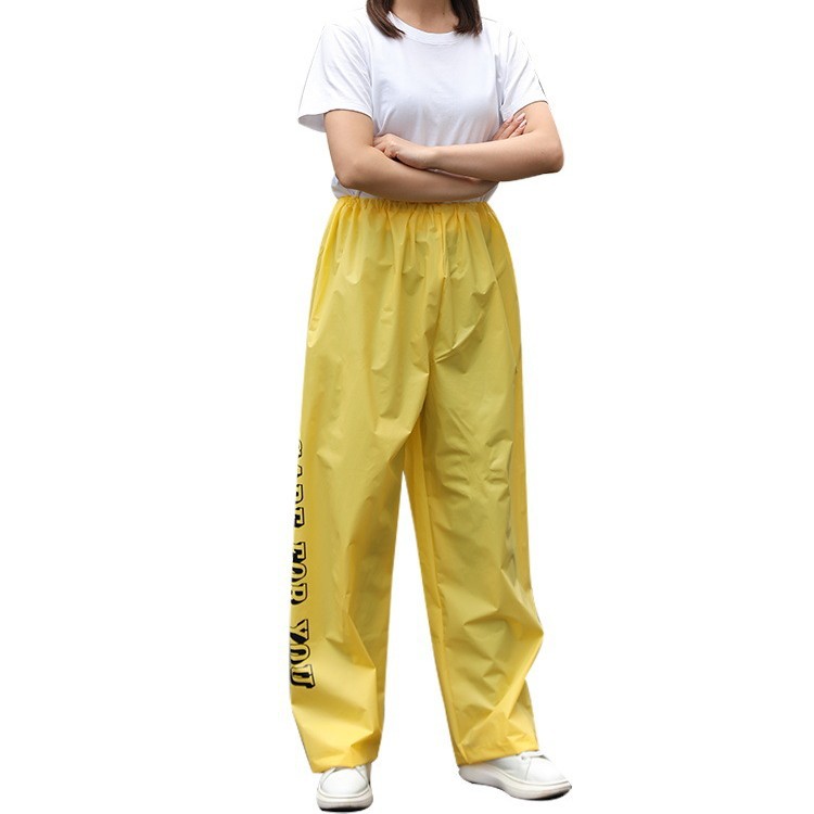 Pantalones de lluvia individuales largos engrosados al aire libre portátil no desechable para hombres y mujeres pantalones de lluvia senderismo a la deriva de media longitud compra al por mayor