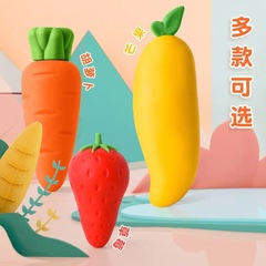 Children's creative cute colorful Big Mac fruit eraser oversized giant hand-held eraser for primary school students without chips
