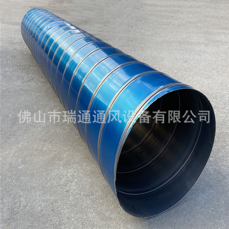 广西玉林废气烟囱通风管道304排气除尘白铁皮管道生产厂家
