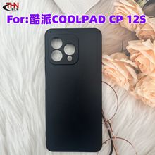 适用于酷派CooLpad CP 12S 手机素材黑色磨砂彩绘皮套保护套软壳