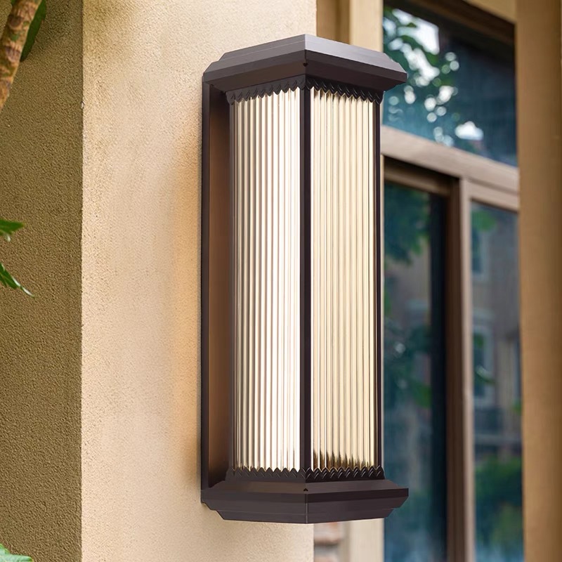 Solar Lamp Outdoor Waterproof Normcore Home Garden House Outdoor Balcony Lamp Gate Exterior Wall Courtyard Wall Lamp