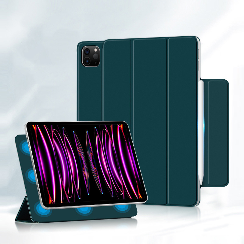 Suitable for 2022 ipadpro11 protective case fourth generation flat A2759 magnetic buckle double-sided leather clip case