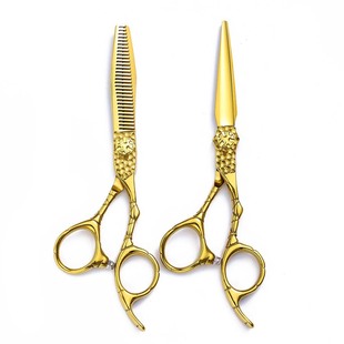 Cross-border Barber scissors set barber shop special flat scissors Liu Hai scissors thinning scissors hair scissors hairdressing scissors suit