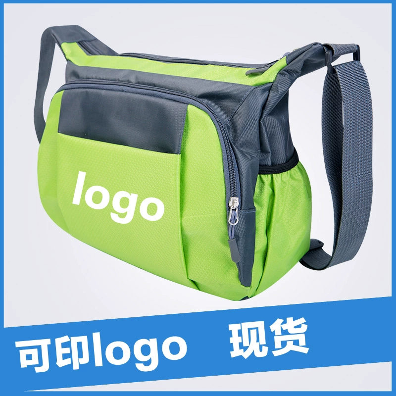 В наличии оптовая печать логотипа на одно плечо сумка-мессенджер Новый Спорт на открытом воздухе Досуг рекламные подарки Оксфорд ткань сумка