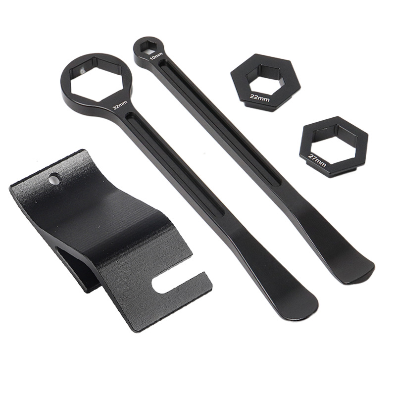 Off-Road Motorcycle Tire Repair Accessories Cnc Tire Removal Tool Hexagonal Wheel Axle Wrench Tire Removal Pry Bar
