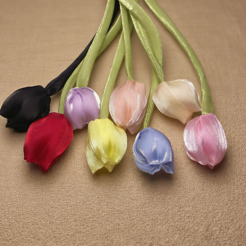 Tulip-Themed Clothing Accessories DIY Jewelry Accessories Bow Hairpin Accessories Hair Ornaments Hair Clip Accessories