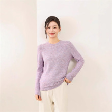 一线成衣女春秋2025新款中长款套头慵懒风针织上衣宽松洋气遮肚