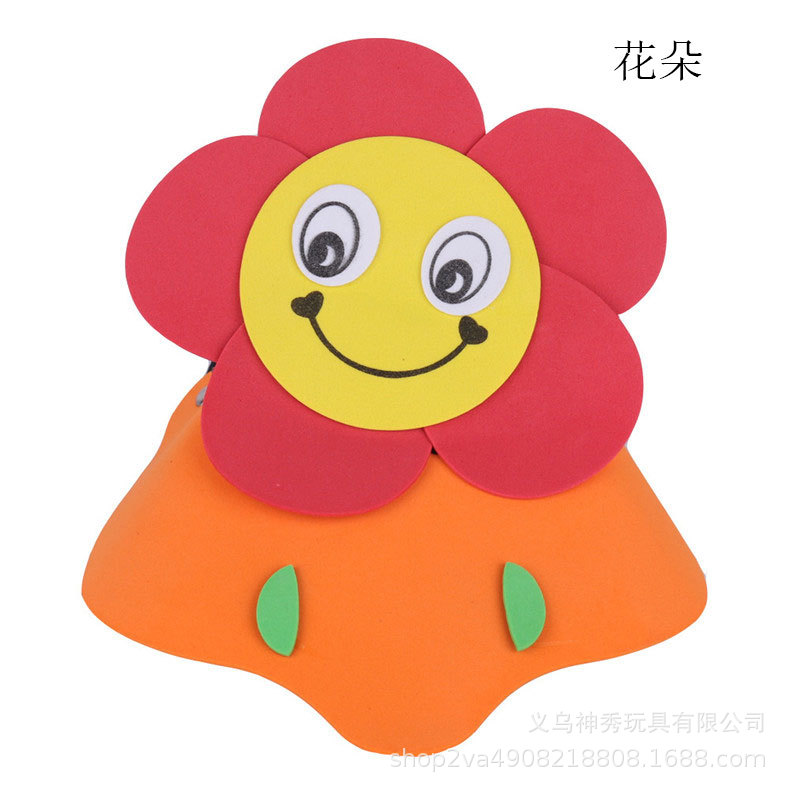 Día del niño Eva sombrero para el sol actividades entre padres e hijos dibujos animados animal tocado doce tocado del zodiaco