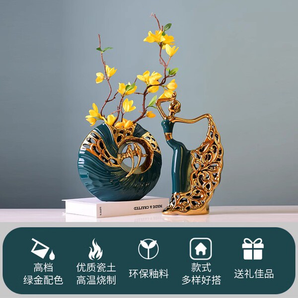 Modern creative ceramic decorations for home use for living room